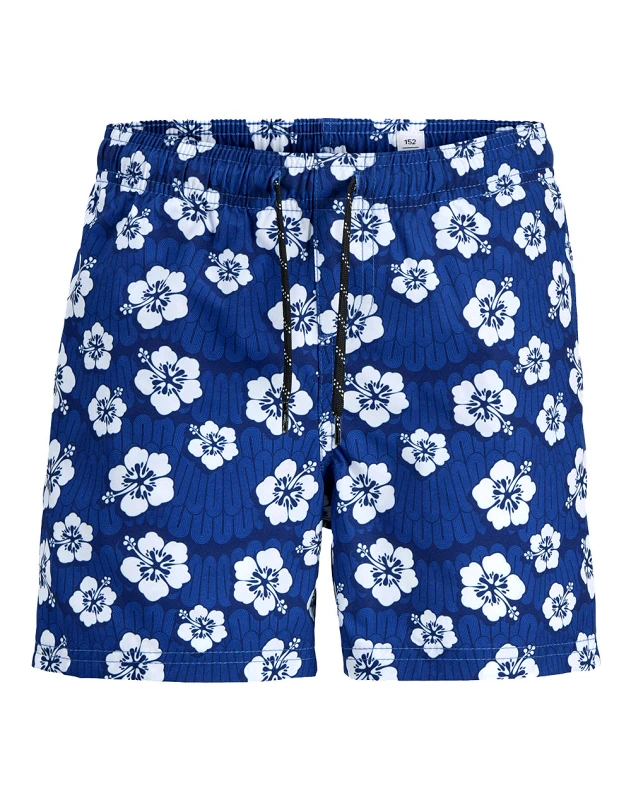 JACK&JONES JACK&JONES JPSTMAUI JJSWIM NOVELTY AOP AKM SN JNR 12273843-Turkish Sea Blue