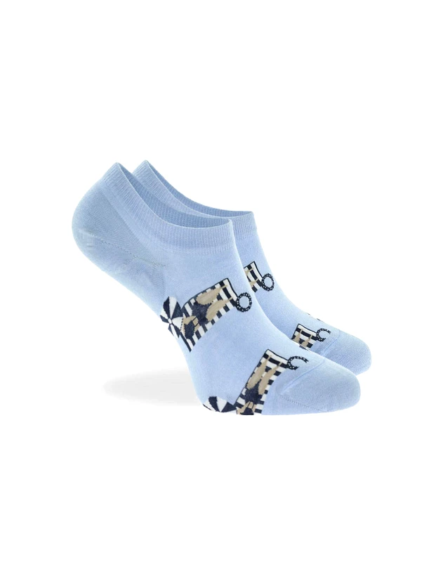 WALK WALK ΓΥΝΑΙΚΕΙΕΣ SNEAKER ΚΑΛΤΣΕΣ BAMBOO ΜΕ ΣΧΕΔΙΟ W335-11-42/ΣΙΕΛ ΑΝΟΙΚΤΟ Ciel