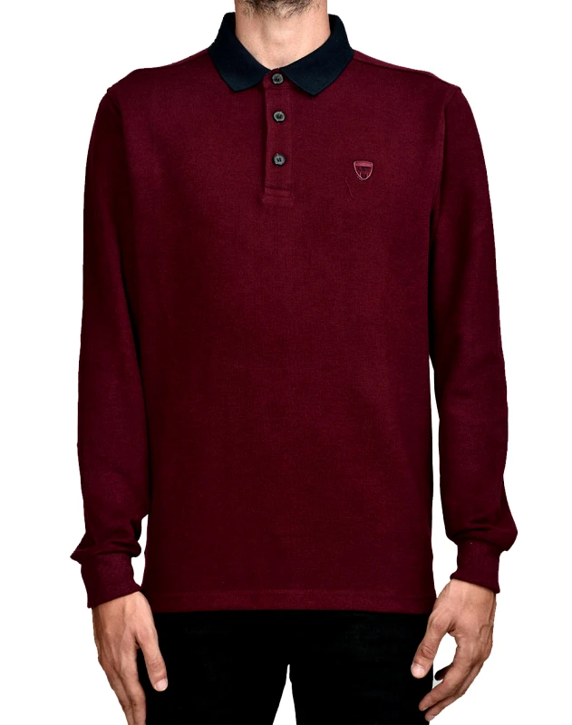 LEXTON LEXTON ΜΠΛΟΥΖΑ POLO 13.30.TOMMY SOLID-WINE RedWine