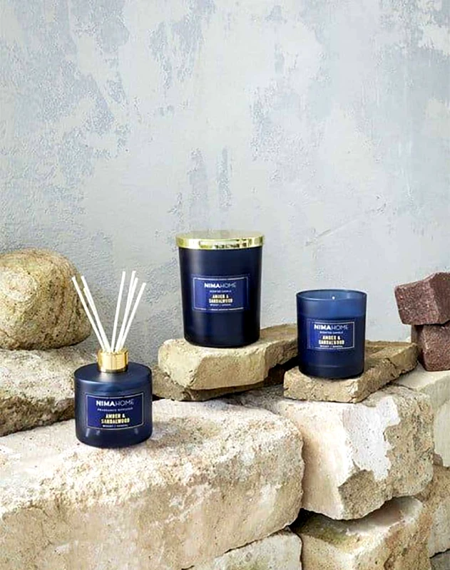 NIMA HOME NIMA Αρωματικό Κερί 180gr - Amber & Sandalwood N25147