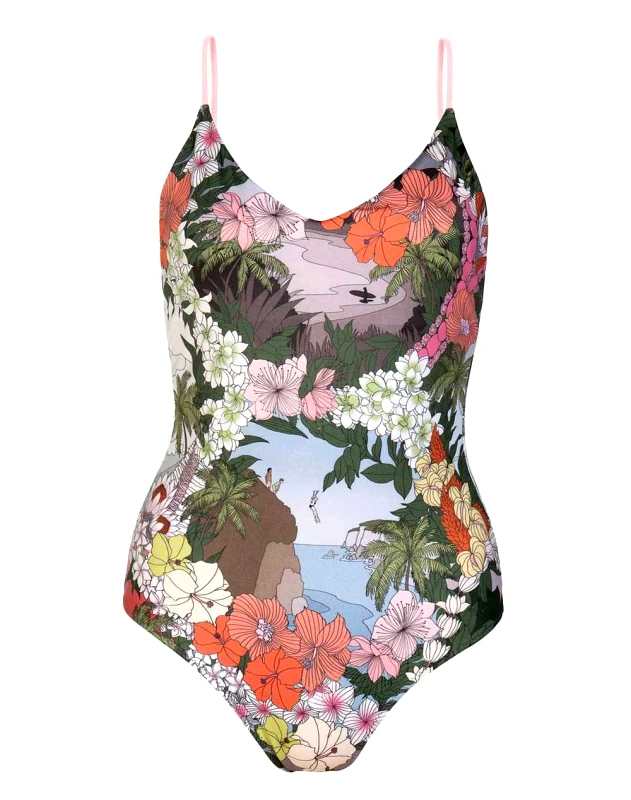 SUN OF A BEACH SUN OF A BEACH SURF N'' TURF V-SHAPE ΟΛΟΣΩΜΟ ΜΑΓΙΟ ΓΥΝΑΙΚΕΙΟ ΜΠΛΕ S21-SWIM-VSH-SNT-Surf n'' Turf Multi