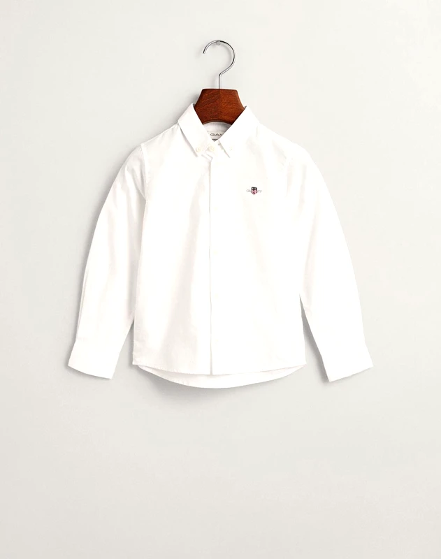 GANT GANT ΠΟΥΚΑΜΙΣΟ ΜΜ SHIELD OXFORD BD SHIRT 3G830423-110 White