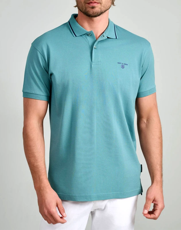NAVY&GREEN NAVY&GREEN ΜΠΛΟΥΖΑ ΠΟΛΟ 24EY.027/PL-BRISTOL BLUE Aqua