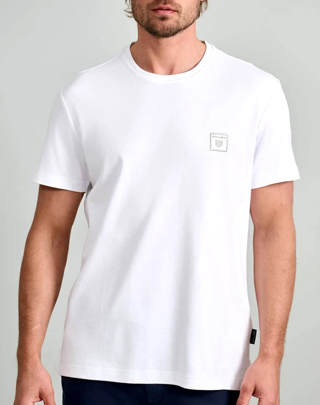 NAVY&GREEN NAVY&GREEN ΜΠΛΟΥΖΑ ΛΑΙΜΟΚΟΨΗ 24EY.012/R.1-WHITE White