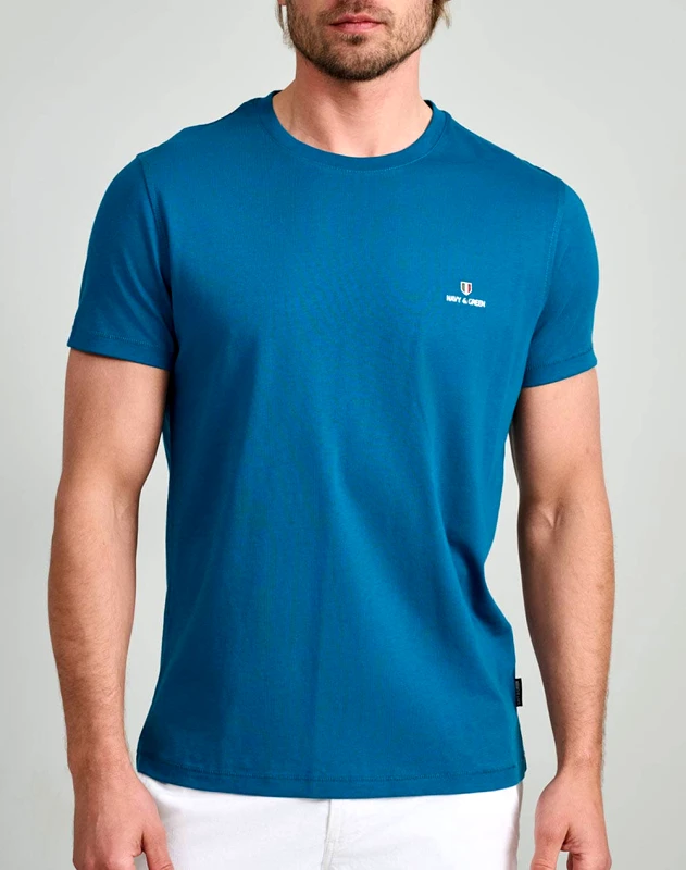 NAVY&GREEN NAVY&GREEN ΜΠΛΟΥΖΑ ΛΑΙΜΟΚΟΨΗ 24MO.001/P.2-BLUE SAPHIRE SapphireBlue