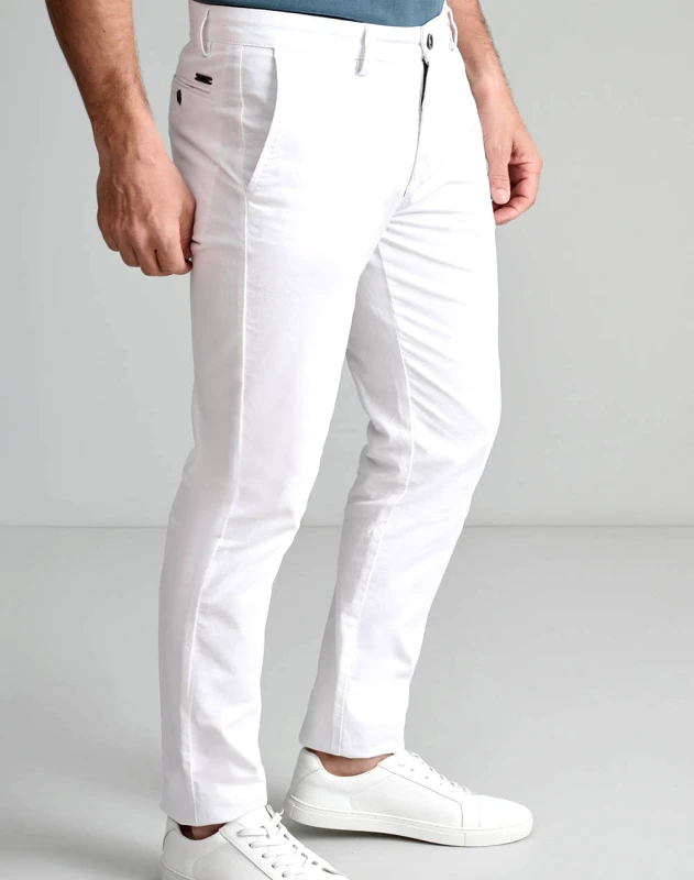 NAVY&GREEN NAVY&GREEN ΠΑΝΤΕΛΟΝΙ ΑΠΙΕΤΟ MODERN FIT 24AG.1003MFA/42.1-CLEAR WHITE White