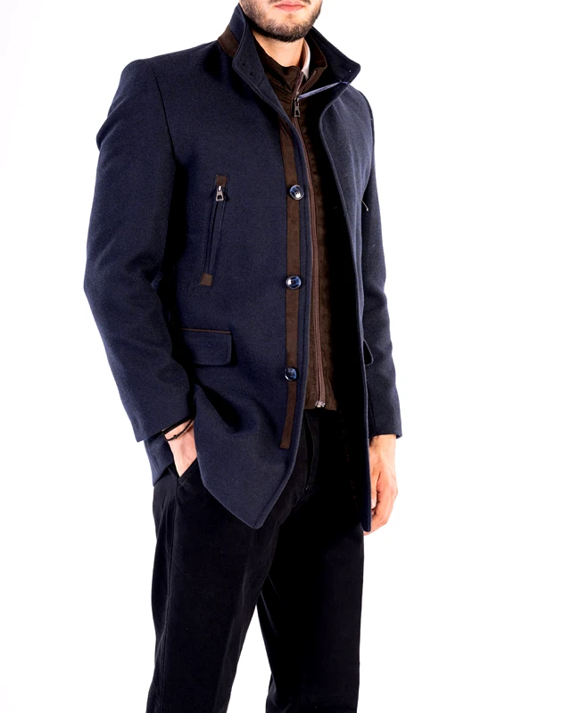 LEXTON LEXTON ΗΜΙΠΑΛΤΟ 02.32.S 23/MOSTRA-48 NavyBlue
