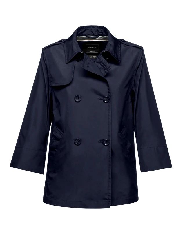 GEOX GEOX W SOLEIL SHORT JKT - RECYCLED W5522MT3111F1624-F1624 DarkBlue