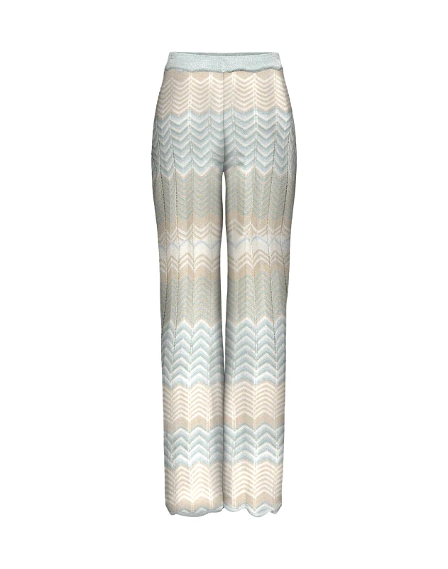 ONLY ONLY ONLALVIRA LIFE MW GLITTER PANT KNT 15344393-Cloud BlueCloudBluesFeatherSilverGlitter Mixed