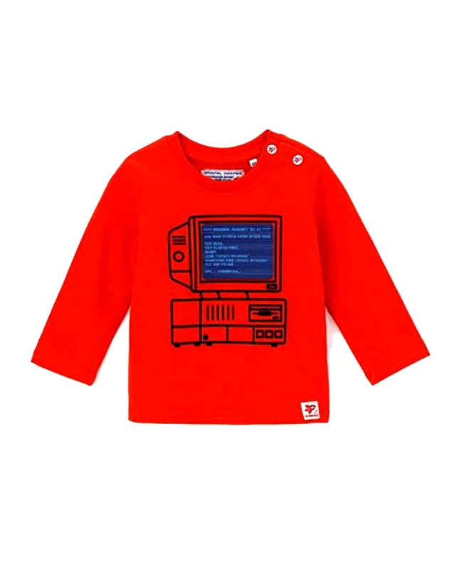 ORIGINAL MARINES ORIGINAL MARINES ΜΠΛΟΥΖΑ ΠΑΙΔΙΚΟ BOY DBA0607NM-181662TCX OrangeRed