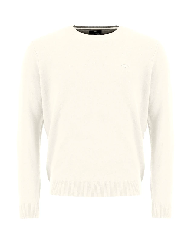 FYNCH-HATTON FYNCH-HATTON Merino WS o-neck 1213 800-823 OffWhite