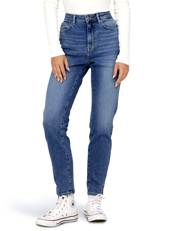 ONLY ONLY ONLEMILY STRETCH HW ST AK DNM CRO571NOOS 15283925-Medium Blue Denim DenimBlue