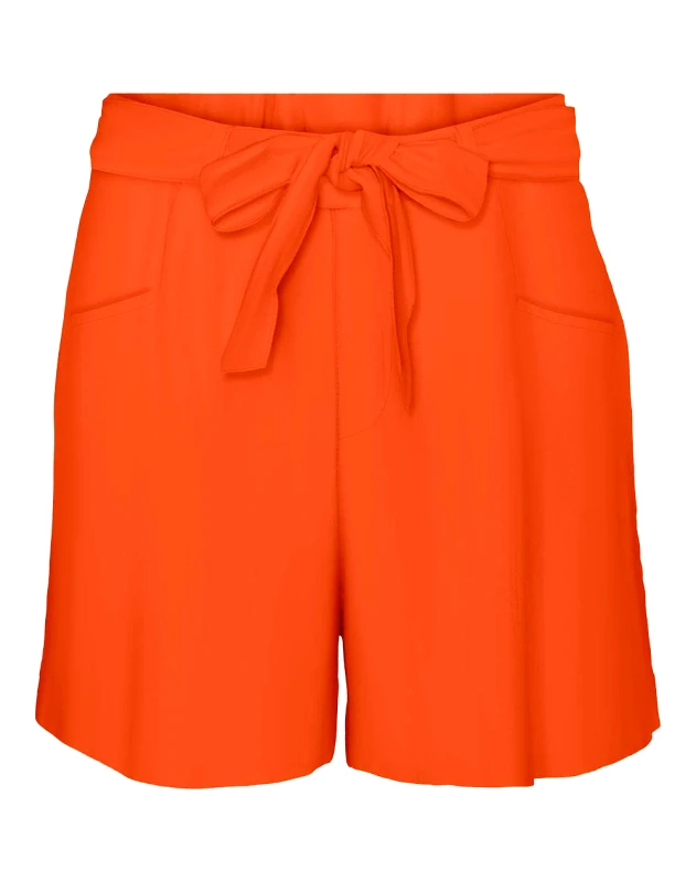 VERO MODA VERO MODA VMTHEA SHORTS WVN LCS 10287668-Scarlet Ibis Orange