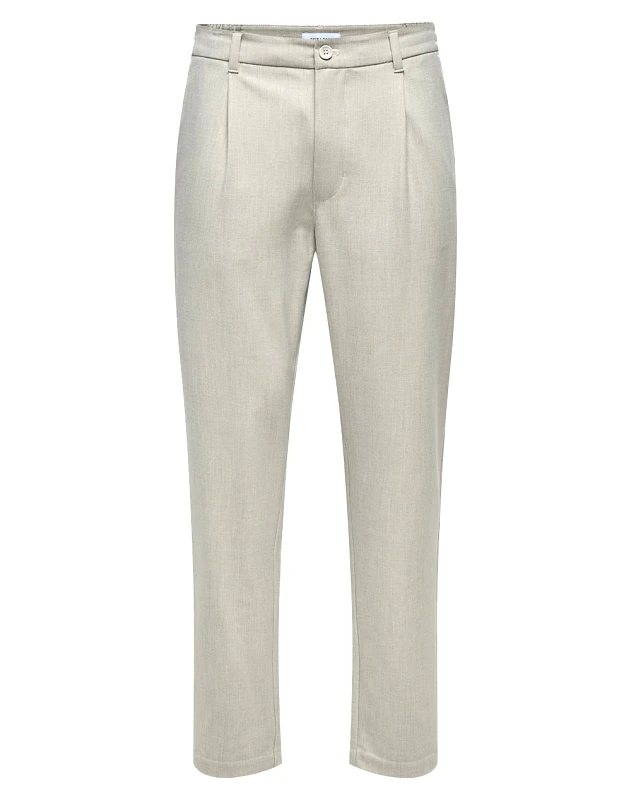 ONLY&SONS ONLY&SONS ONSLOU ENO LIFE TAPER 0184 PANT 22031615-Moonstruck Ecru
