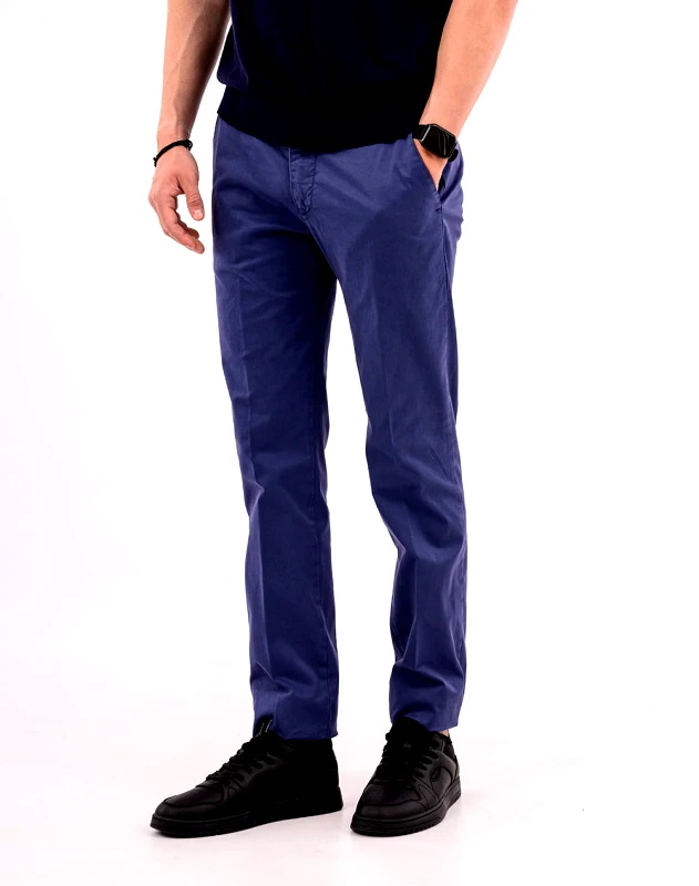 FOURTEN FOUR TEN Παντελόνι chino T910125003-00061 SkyBlue