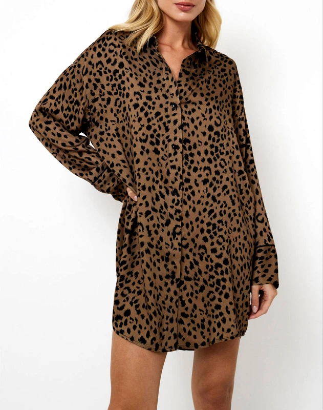 ARUELLE ARUELLE Kianna n/dress ss25 39.01.23.761-Brown&Black,Mul Multi