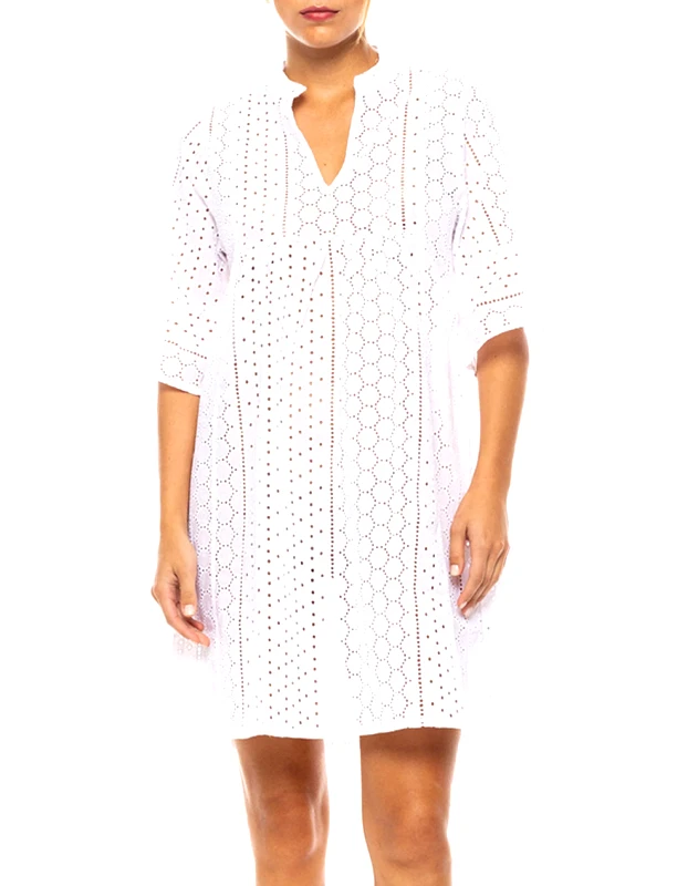 PINK LABEL PINK LABEL BEACHWEAR EMBRODERY BN-300-WHITE White