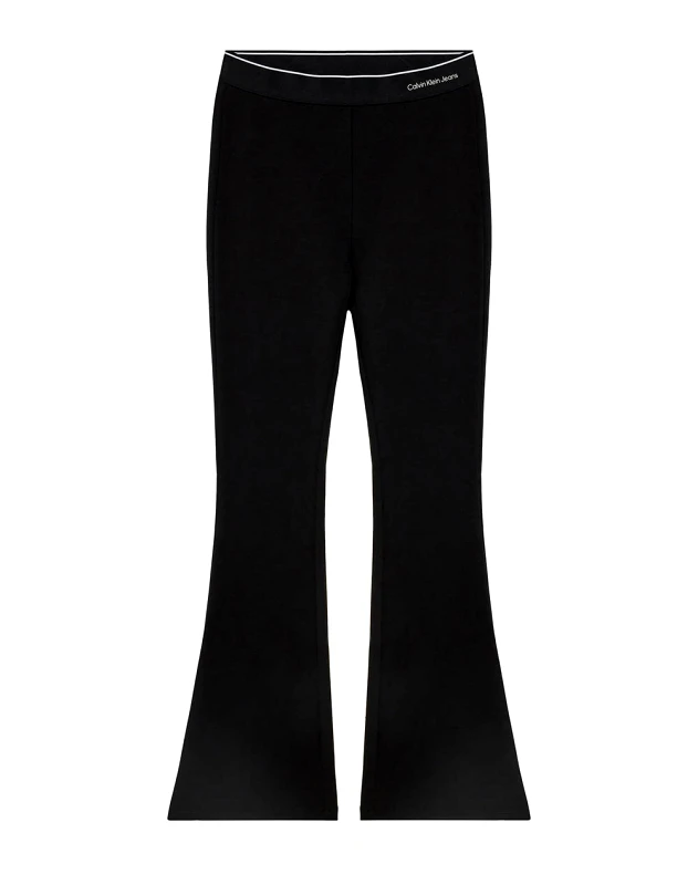 CALVIN KLEIN CALVIN KLEIN JEANS LOGO TAPE PUNTO PANTS IG0IG02292-8Y-16Y-BEH Black