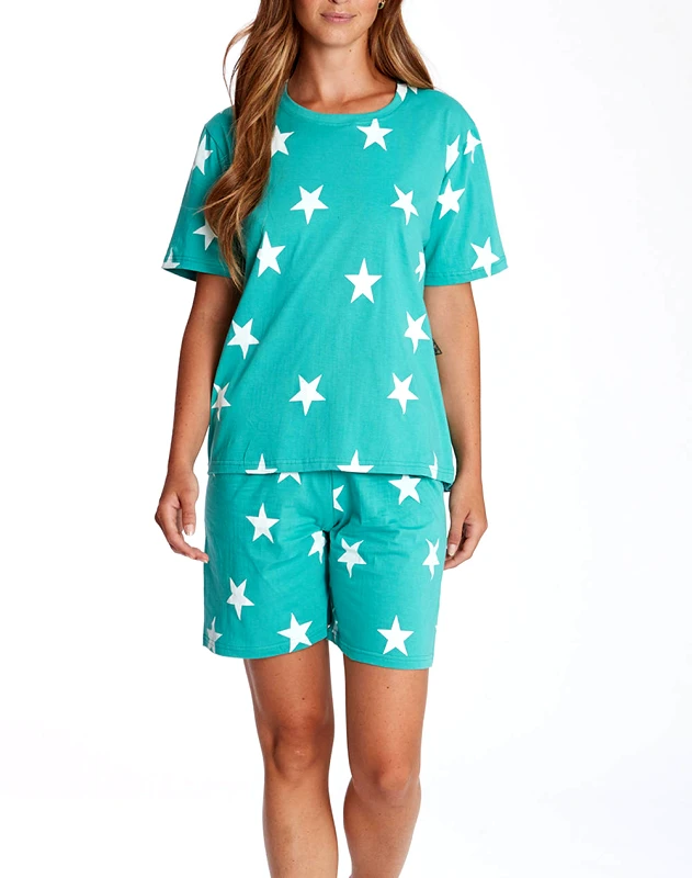 COTTON MANIA COTTONMANIA LV242 LOVE ΠΥΤΖ. ΓΥΝ. ΚΜ-ΚΠ COMFORT STARS GREEN LV242-1000 Green