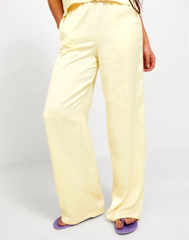 JJXX BY JACK&JONES JJXX JXKIRA REGULAR SATIN PANT NOOS 12200161-Seedpearl Ivory