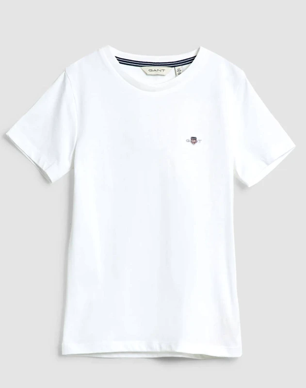 GANT GANT ΜΠΛΟΥΖΑ ΚΜ SHIELD SS T-SHIRT. 3G805189-110 White