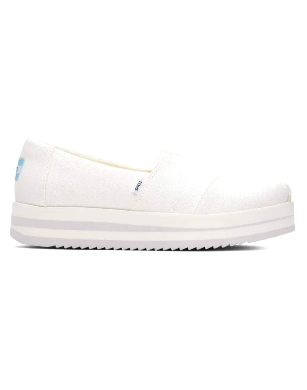 TOMS TOMS WHITE CANVAS WM ALPMID ESP. 10019677-WHITE White