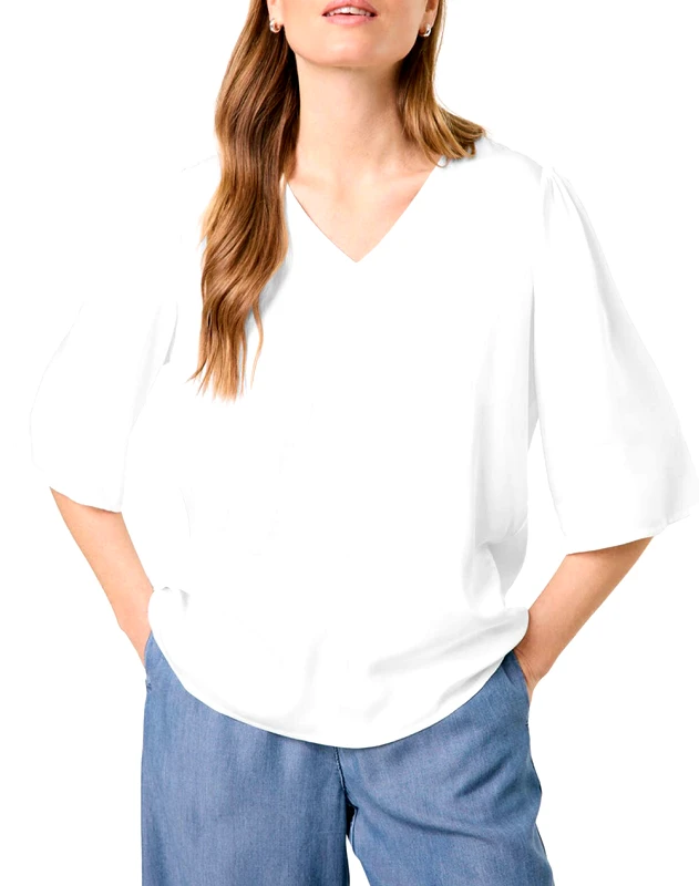 TAIFUN TAIFUN BLOUSE 1/2 SLEEVE 760320-11142-09700 OffWhite