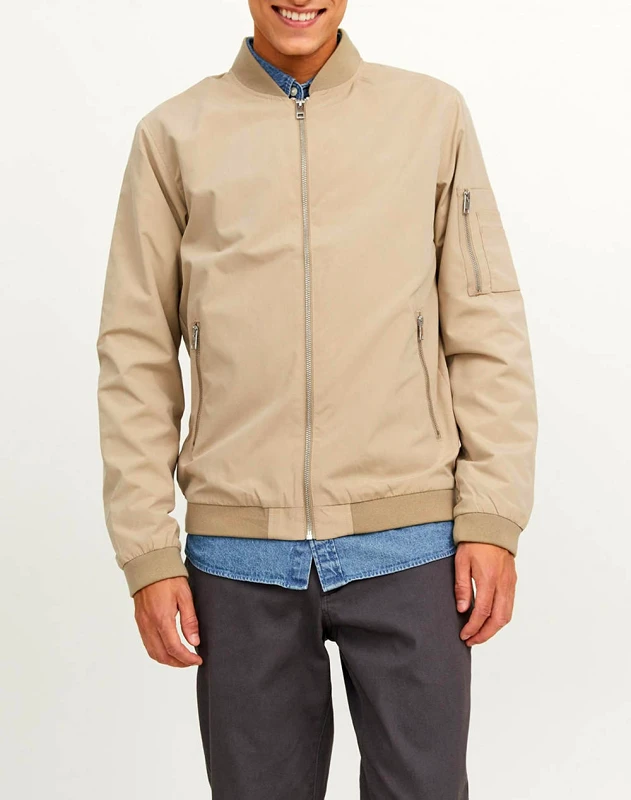 JACK&JONES JACK&JONES ΜΠΟΥΦΑΝ JJERUSH BOMBER NOOS 12165203-Crockery Ecru