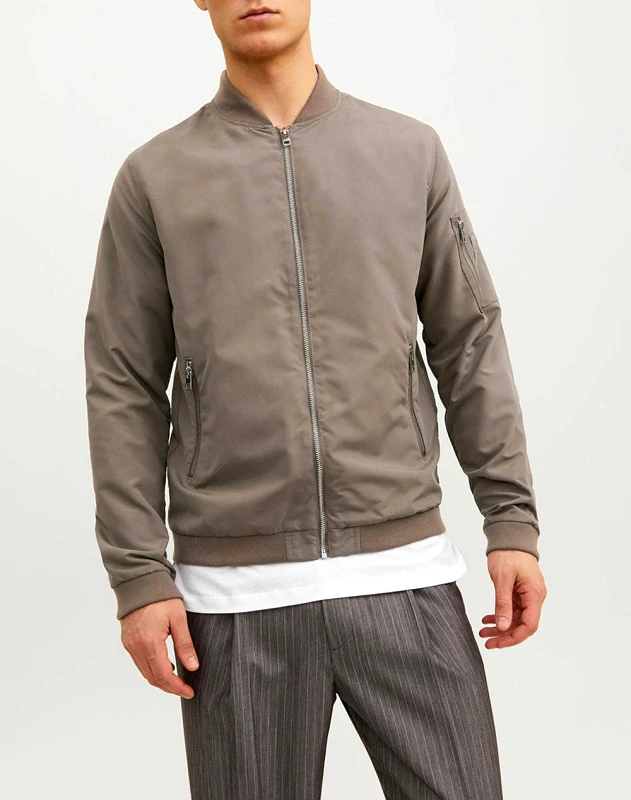 JACK&JONES JACK&JONES ΜΠΟΥΦΑΝ JJERUSH BOMBER NOOS 12165203-Falcon Gray