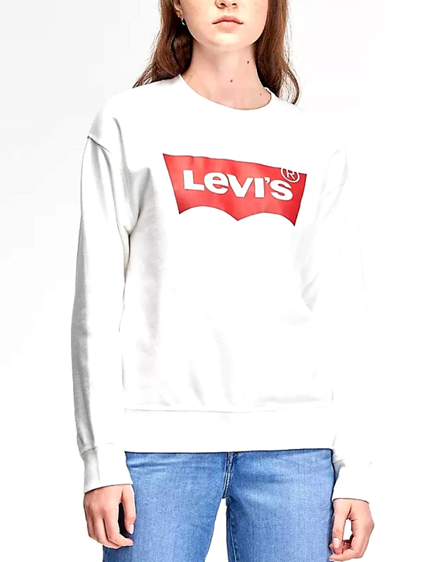 LEVIS LEVIS ΜΠΛΟΥΖΑ ΦΟΥΤΕΡ GRAPHIC STANDARD CREW 18686-0011-0011 White