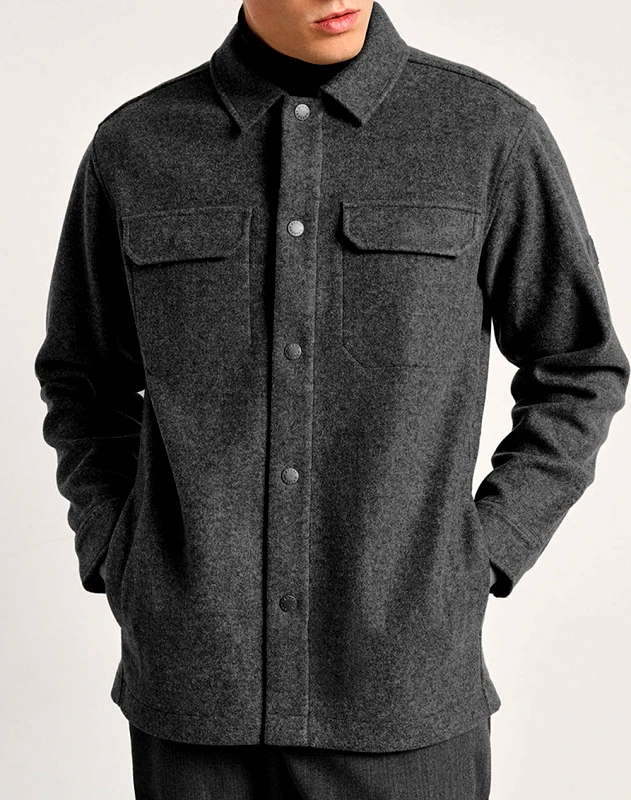 STAFF STAFF Marlon Man Overshirt 61-112.054-Ν0006 DarkSlateGrey