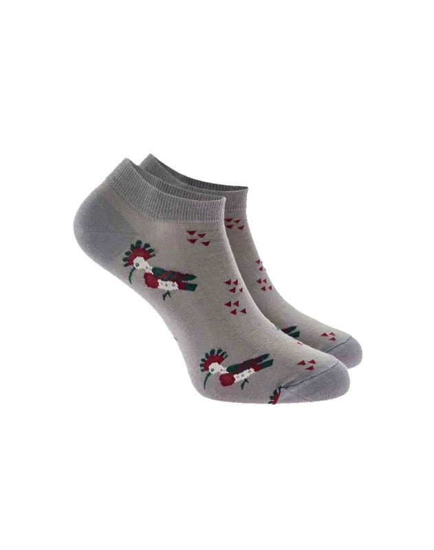 WALK WALK ΓΥΝΑΙΚΕΙΕΣ ΒΑΜΒΑΚΕΡΕΣ ΚΟΦΤΕΣ ΚΑΛΤΣΕΣ ΜΕ ΣΧΕΔΙΟ W134-15-12/ΓΚΡΙ ΜΕΣΑΙΟ Gray