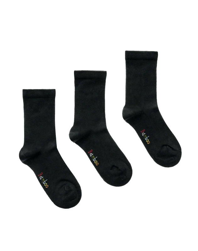 WALK WALK ΠΑΙΔΙΚΕΣ ΚΑΛΤΣΕΣ BAMBOO ΣΕΤ 3 ΖΕΥΓΗ W1810-3-020202/ΜΑΥΡΟ Black