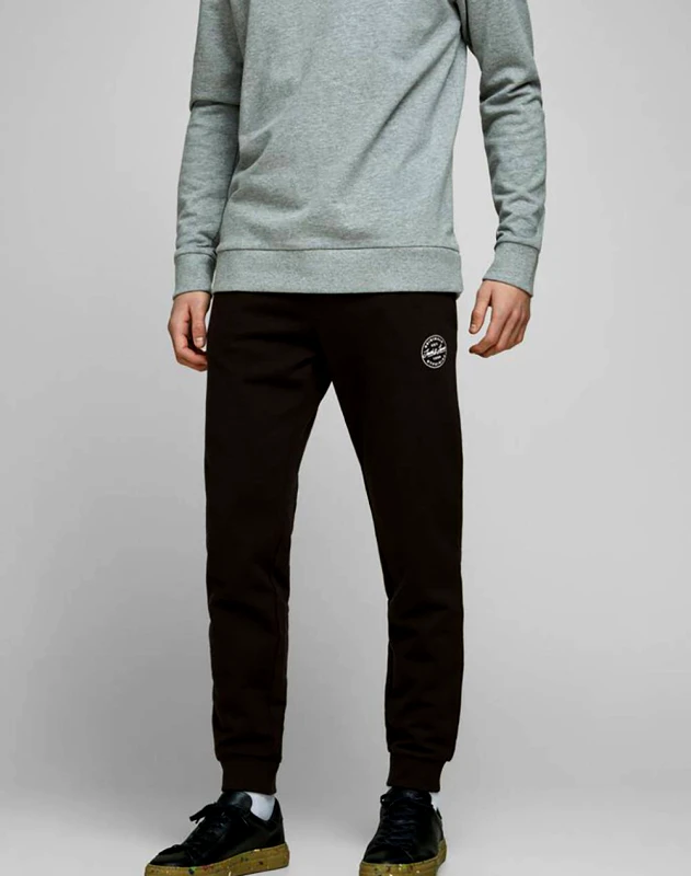 JACK&JONES JACK&JONES ΠΑΝΤΕΛΟΝΙ ΦΟΡΜΑΣ JJIGORDON JJSHARK SWEAT PANTS AT NOOS. 12165322-BLACK Black