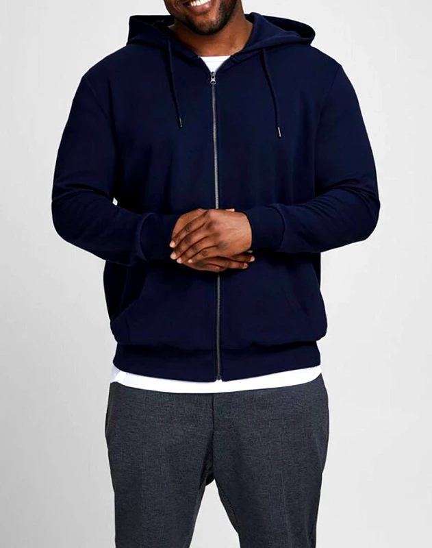 JACK&JONES JACK&JONES ΖΑΚΕΤΑ ΦΟΥΤΕΡ JJEBASIC SWEAT ZIP HOOD NOOS PS 12182493-Navy Blazer NavyBlue