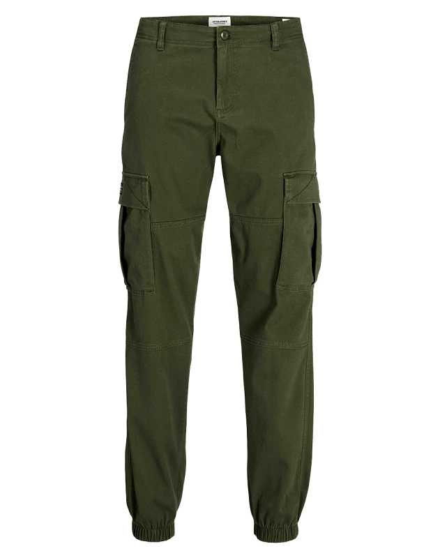 JACK&JONES JACK&JONES JPSTKANE JJJONNIE CUFFED CARGO JNR 12268361-OLIVE NIGHT Olive