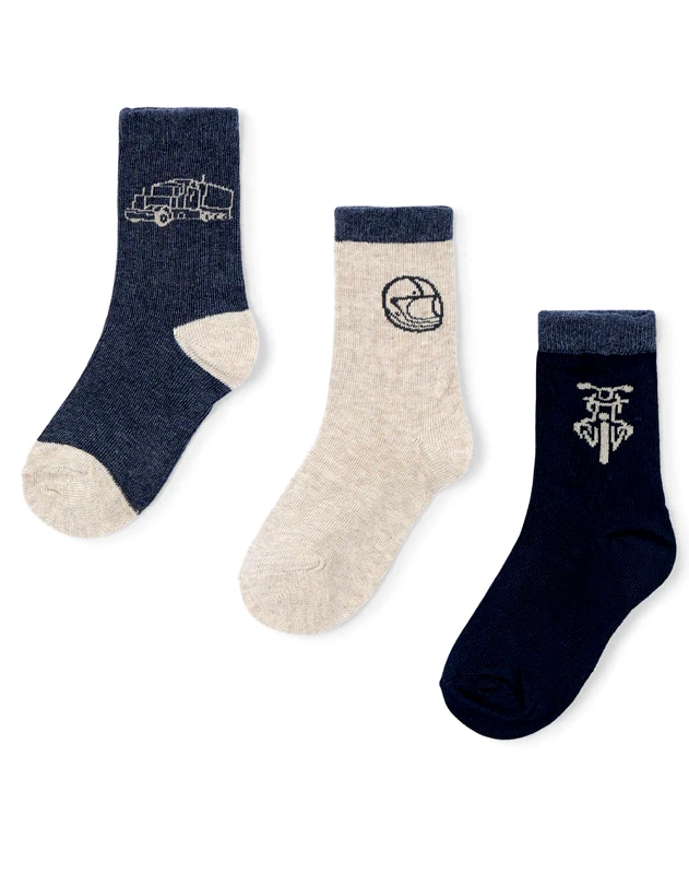 MAYORAL MAYORAL ΣΕΤ 3 ΚΑΛΤΣΕΣ "DINOS" 10050-082 DarkBlue