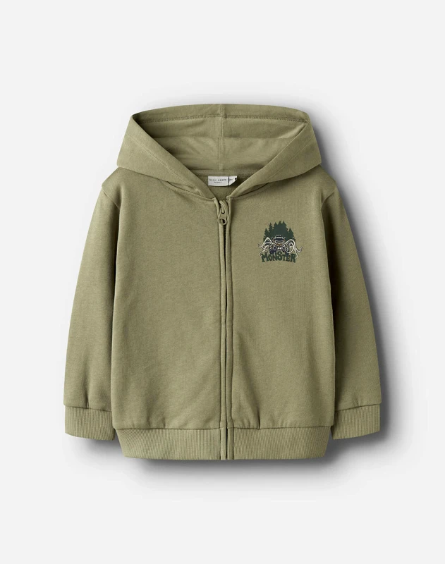 NAME IT NAME IT NMMVOLTINUS NREG SWEAT CARD WH BRU 13249494-Mermaid Olive