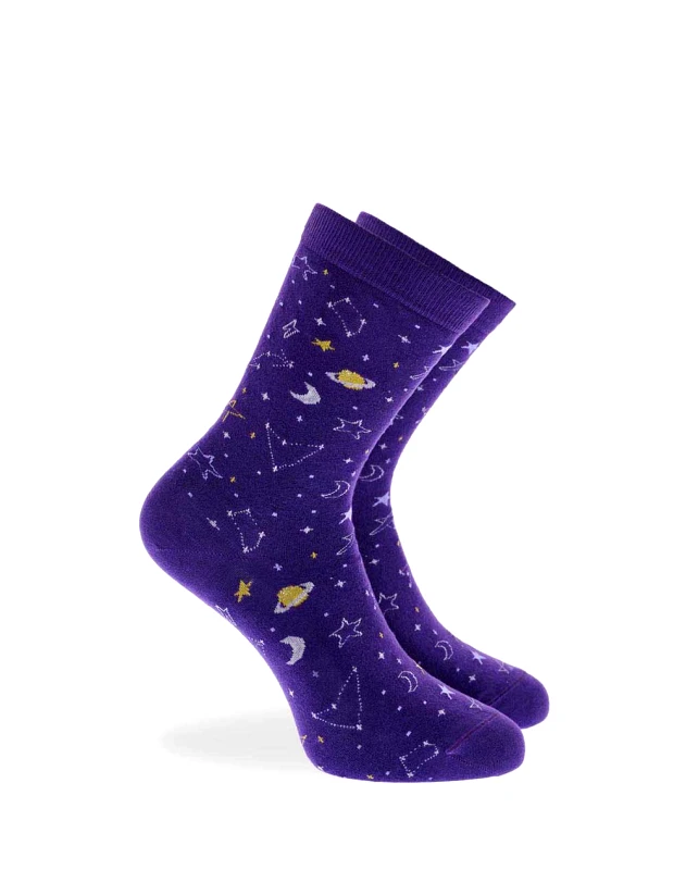 WALK WALK ΓΥΝΑΙΚΕΙΕΣ ΚΑΛΤΣΕΣ BAMBOO ΜΕ ΣΧΕΔΙΟ W331-13-55 Purple
