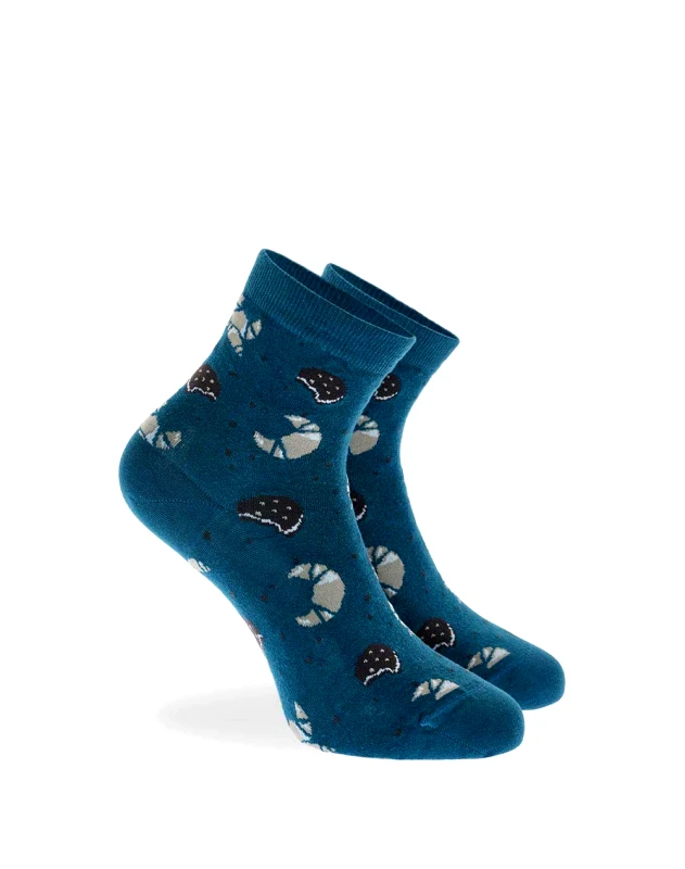 WALK WALK ΓΥΝΑΙΚΕΙΕΣ ΗΜΙΚΟΝΤΕΣ ΚΑΛΤΣΕΣ BAMBOO ΜΕ ΣΧΕΔΙΟ W333-25-87 Petrol