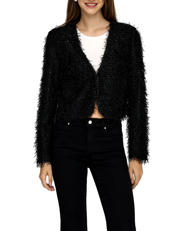 ONLY ONLY ONLLISE SHORT JACKET OTW 15360581-BLACK Black