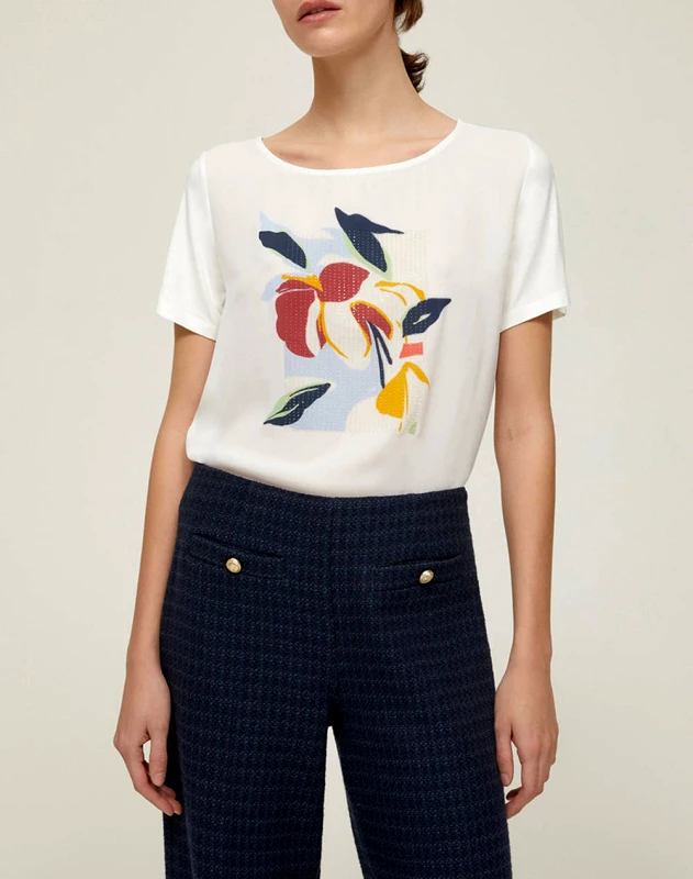PENNYBLACK PENNY BLACK ONDA T-SHIRT 2511971033200-004 OffWhite