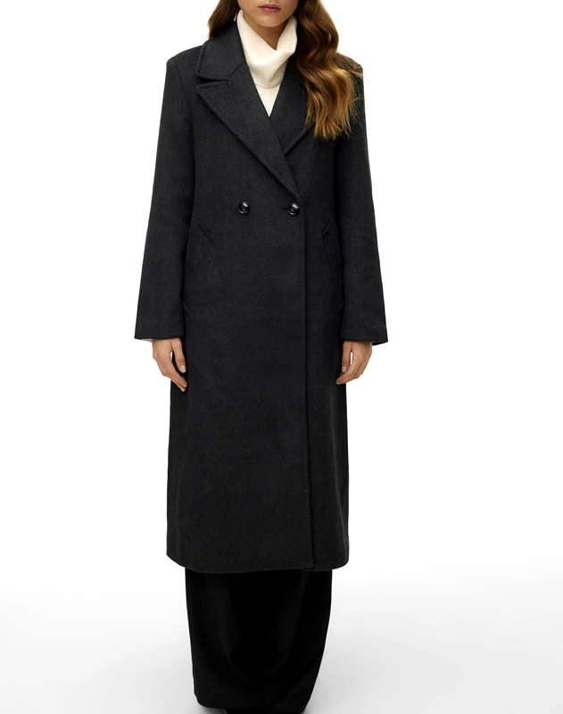 VERO MODA VERO MODA VMGARNER LONG COAT GA PRM 10333998-BLACK Black