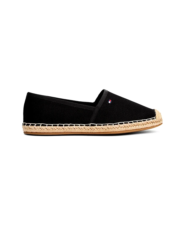 TOMMY HILFIGER TOMMY HILFIGER FLAG CANVAS ESPADRILLE FW0FW08541-BDS Black