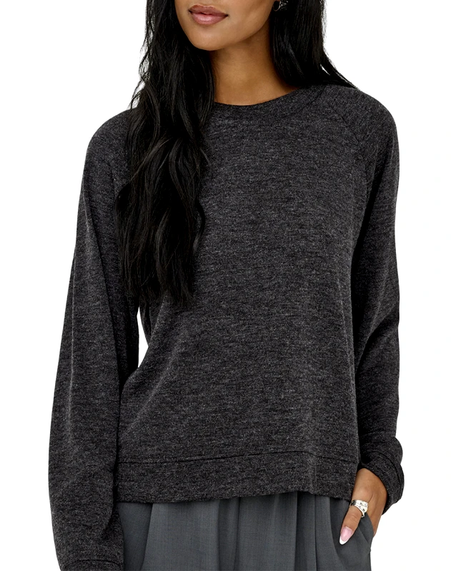 ONLY ONLY ONLKAYA LIFE L/S TOP JRS 15364781-Dark Grey Melange DarkGray