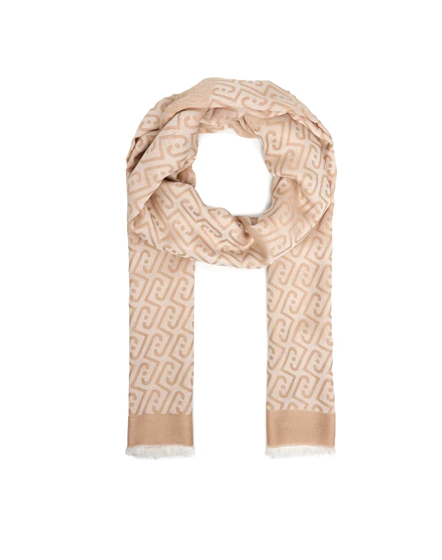 LIU JO LIU JO SOFT AC_2A6A01_MIN OF 2 STOLA NEW LOGO CHAIN JACQ ΚΑΣΚΟΛ ΓΥΝΑΙΚΕΙΟ 2A6001T0300-00133 SandyBrown