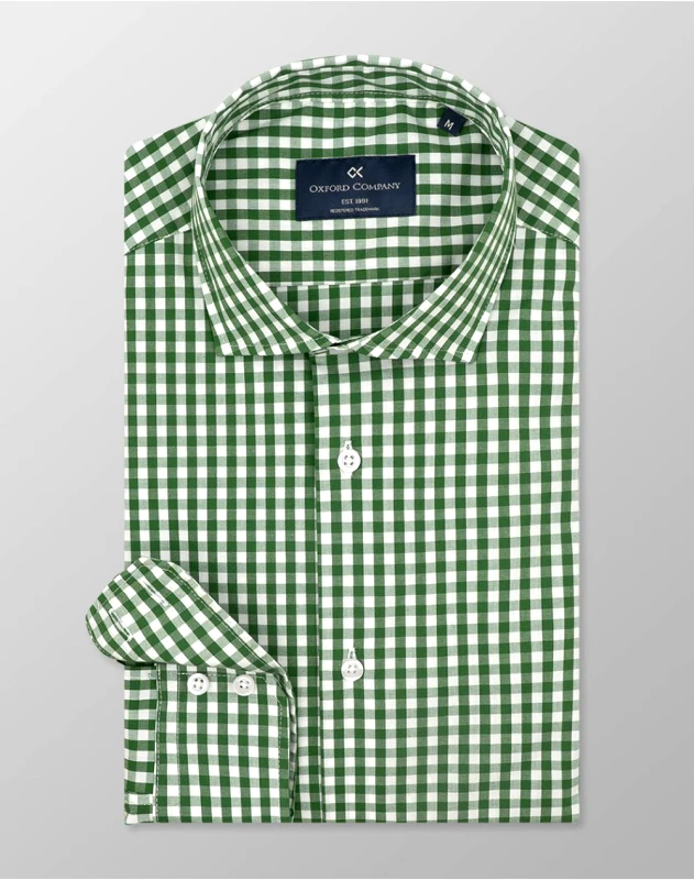 OXFORD COMPANY OXFORD COMPANY ROMEO SLIM FIT ΠΟΥΚΑΜΙΣΟ M137-RZ21.05-05 Green