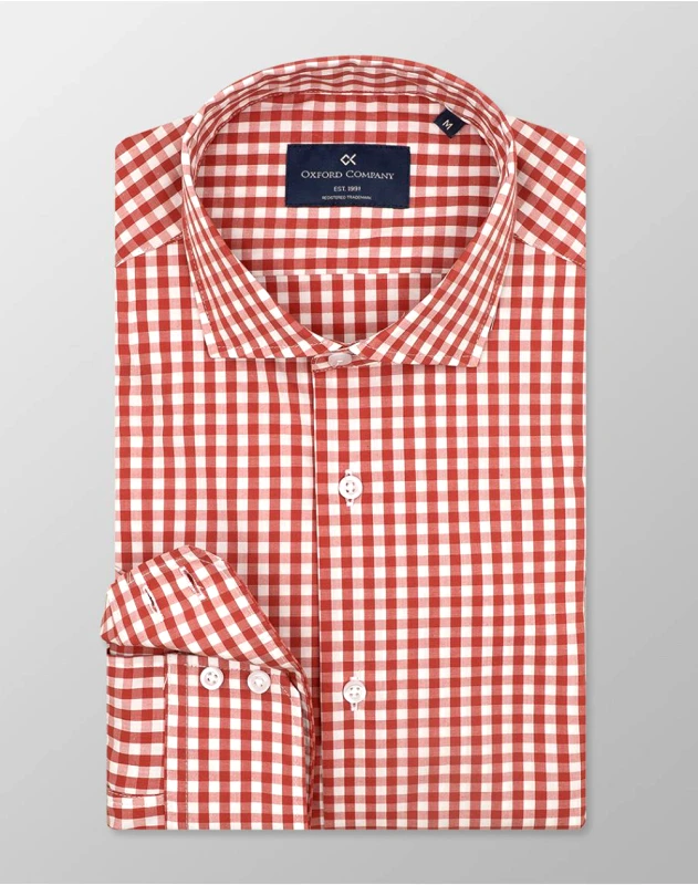 OXFORD COMPANY OXFORD COMPANY ROMEO SLIM FIT ΠΟΥΚΑΜΙΣΟ M137-RZ21.06-06 Red