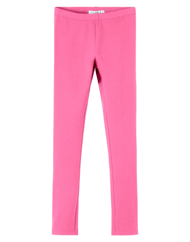 NAME IT NAME IT NKFDAVINA SOLID SWE LEGGING BRU N NOOS 13195885-Pink Cosmos Pink
