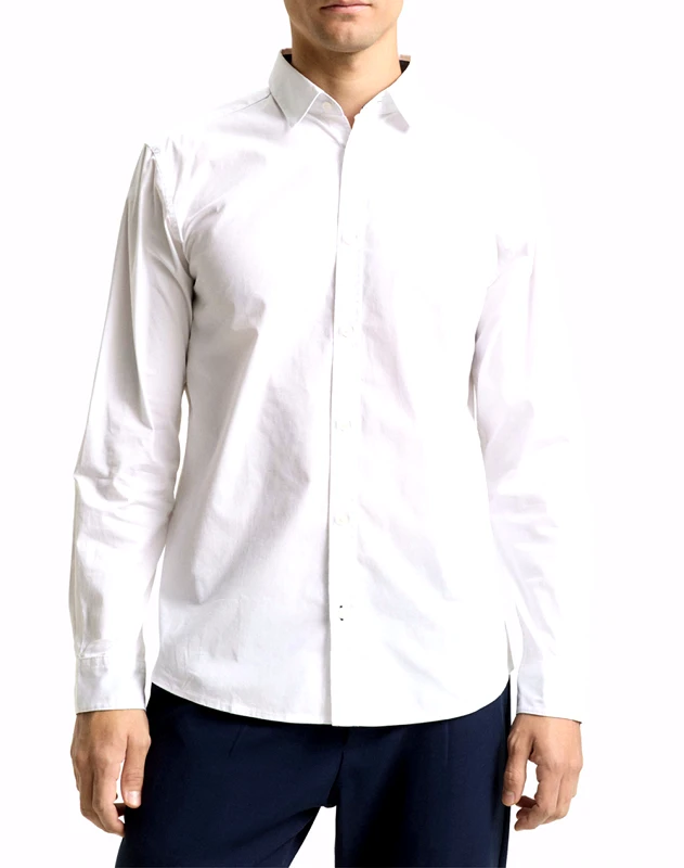 TOM TAILOR TOM TAILOR STRETCH POPLIN SHI ΠΟΥΚΑΜΙΣΟ ΑΝΔΡΙΚΟ 1048449-20000 White